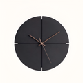 Geometrisk Lydløst Vægur - Minimalistisk