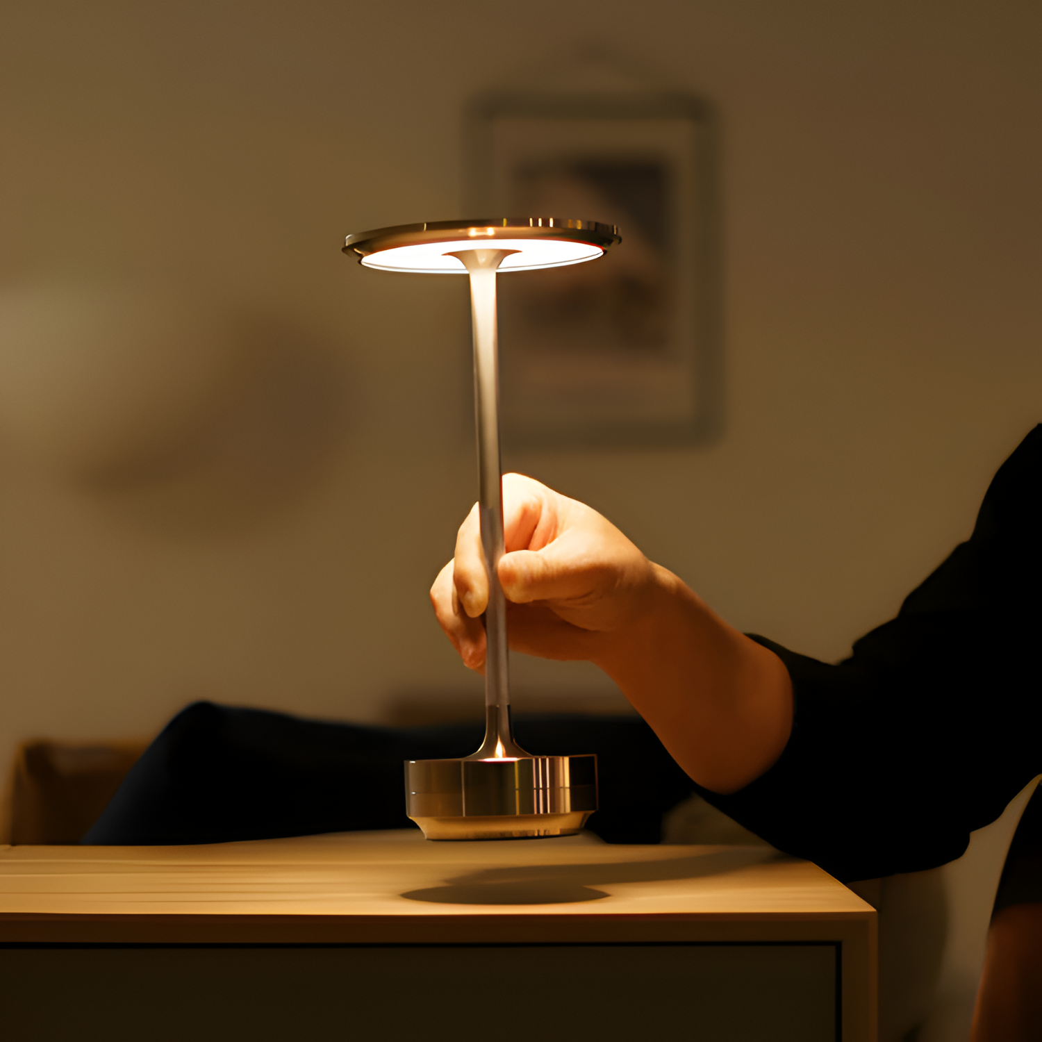 Lumalight Led-Bordlampe - Dæmpbar Trådløs Natlampe