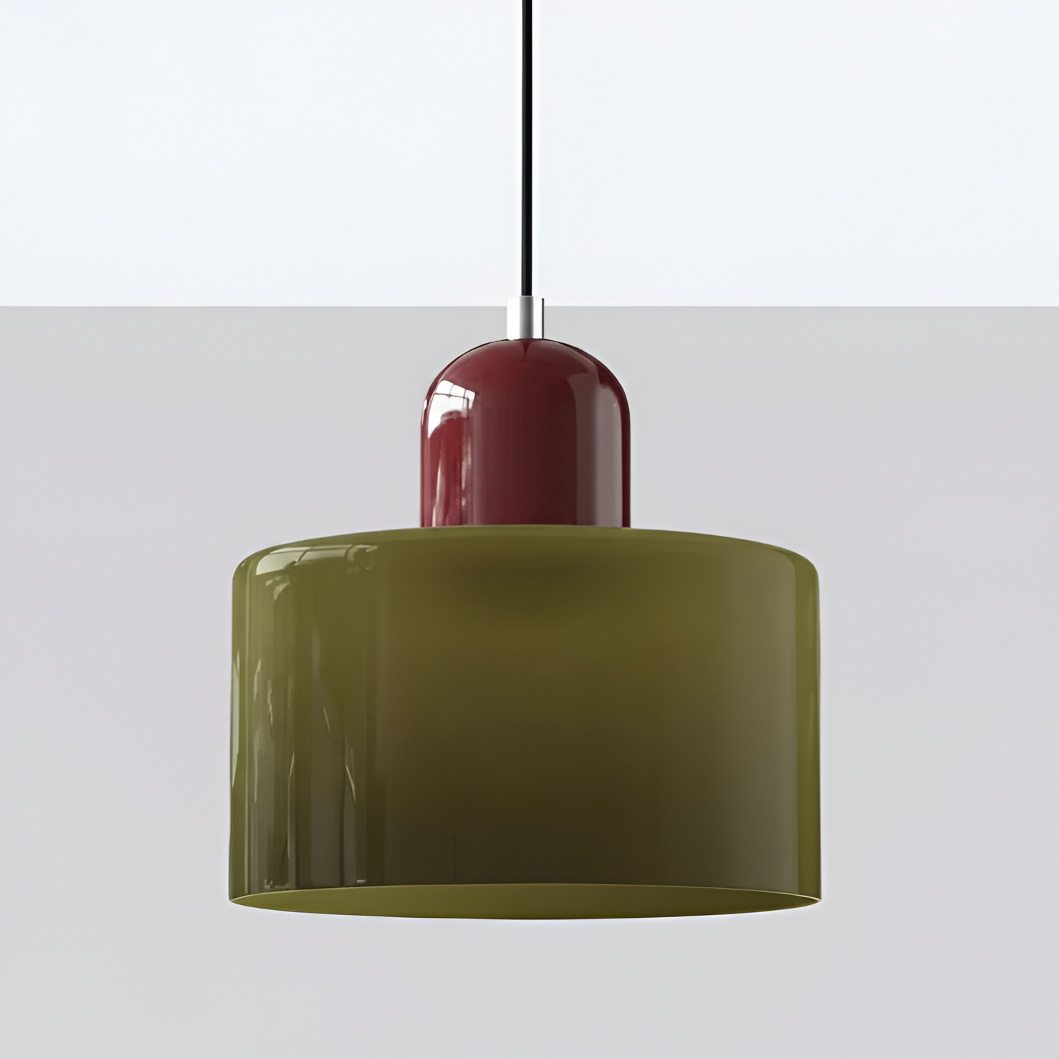Nordisk pendel i cirkulært glas – Bauhaus