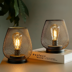 Industriel Bordlampe I Netdesign – Trådløs
