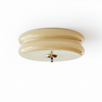 Blanke Loftlampe med Etager - Rundet