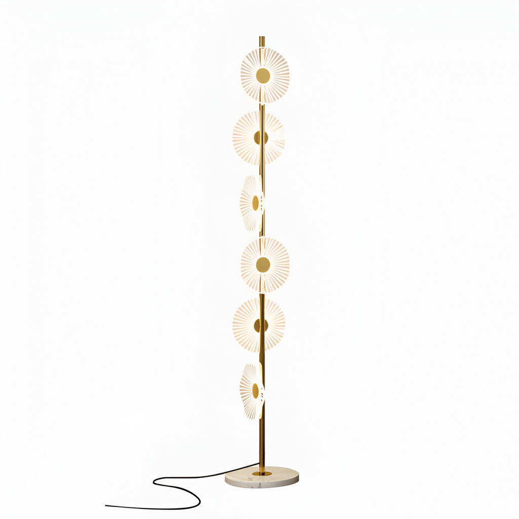 Vertikal Multi-Disc Gulvlampe - Moderne Minimalistisk
