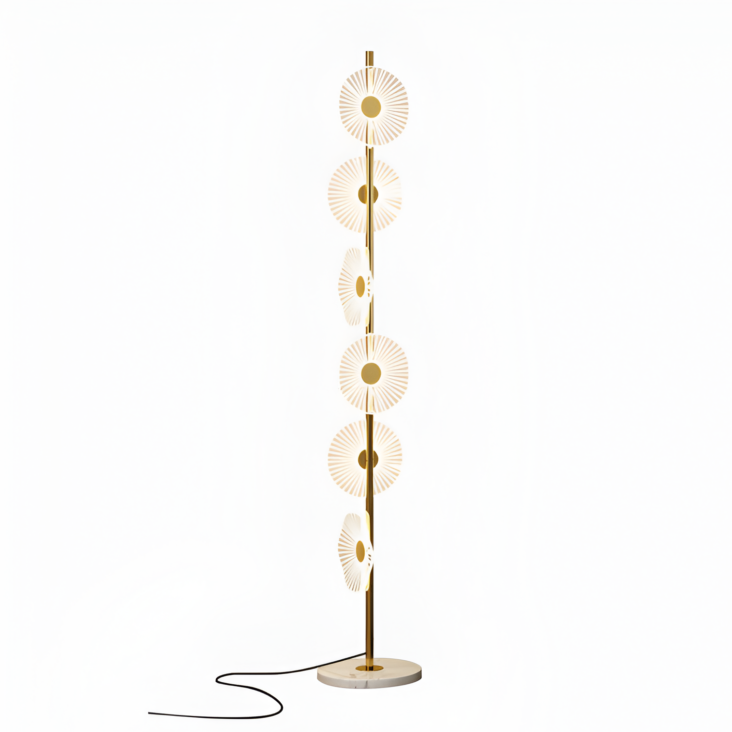 Vertikal Multi-Disc Gulvlampe - Moderne Minimalistisk