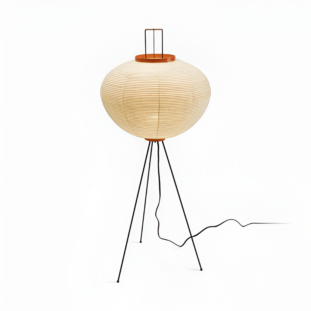 Minimalistisk Rispaper Gulvlampe - Nordisk