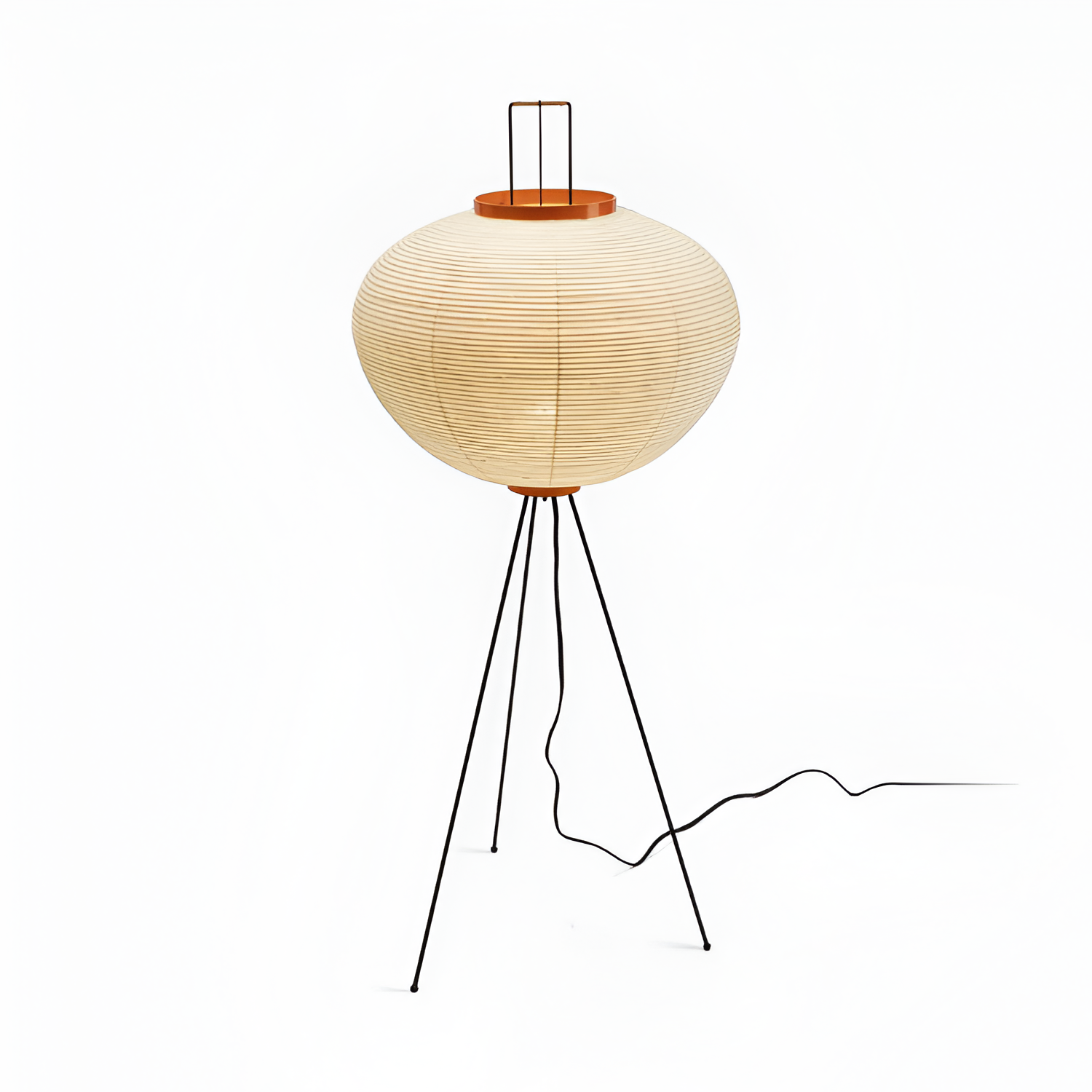 Minimalistisk Rispaper Gulvlampe - Nordisk