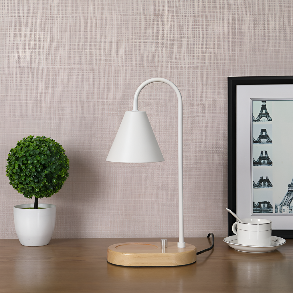 Luma Nordic Candle Warmer - Sort Dæmpbar Bordlampe