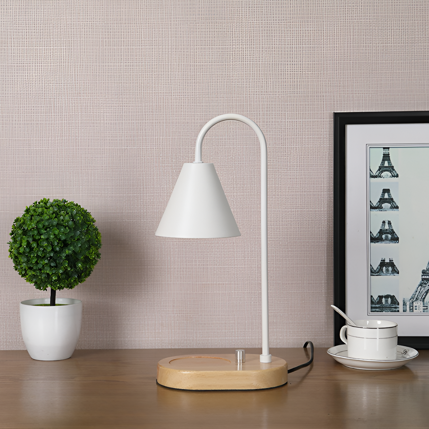 Luma Nordic Candle Warmer - Sort Dæmpbar Bordlampe