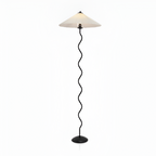 Plisseret Bølget Gulvlampe - Minimalistisk