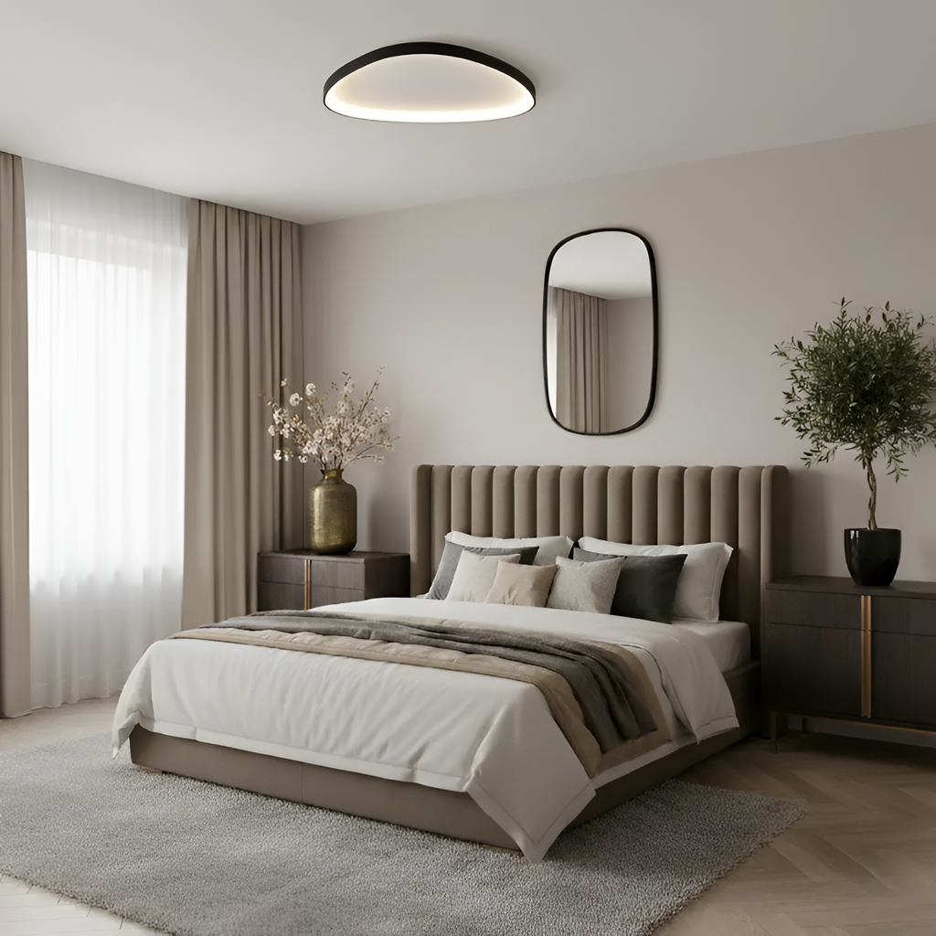 Organic Pebble LED Ceiling Light – Moderne loftslampe til planmontering