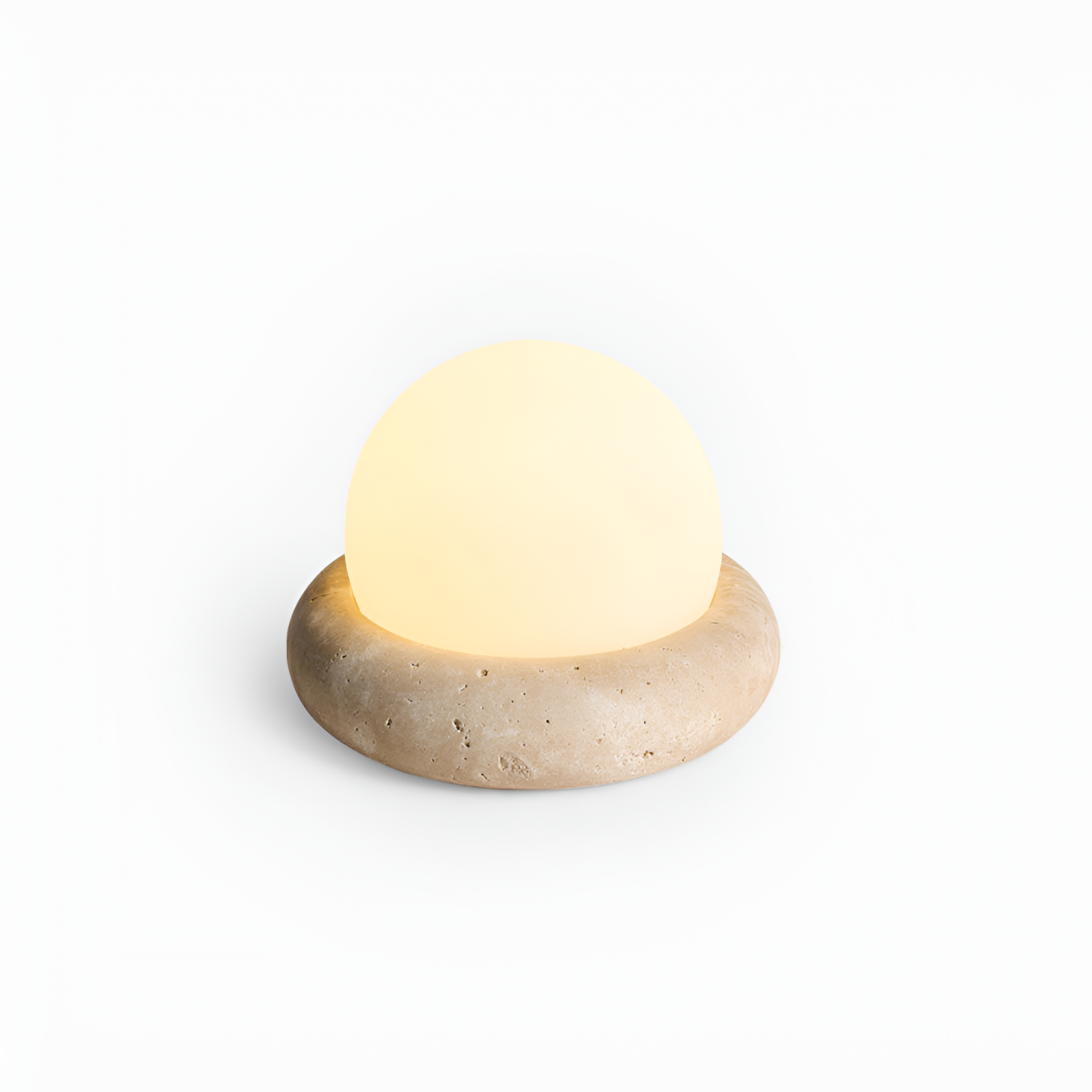 Tekstureret Minimalistisk Bordlampe - Geometrisk