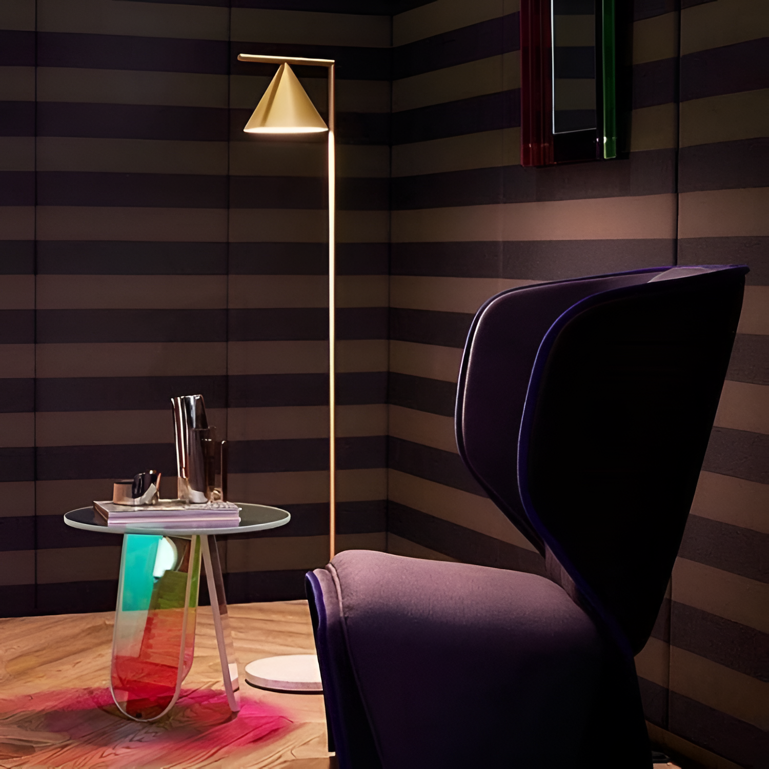 Moderne Geometrisk Gulvlampe - Justerbar
