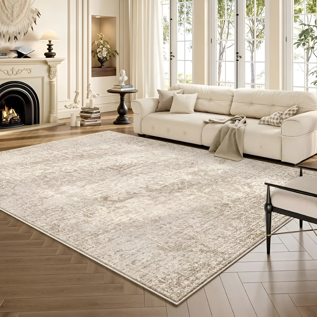 Antique Wash Distressed Gulvtæppe – Maskinvaskbart Løber