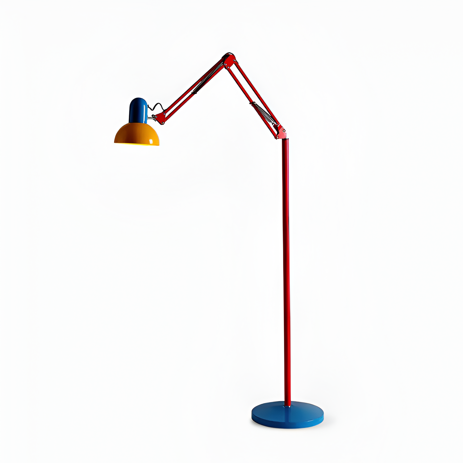 Memphis Industrial gulvlampe med flere arme – justerbar