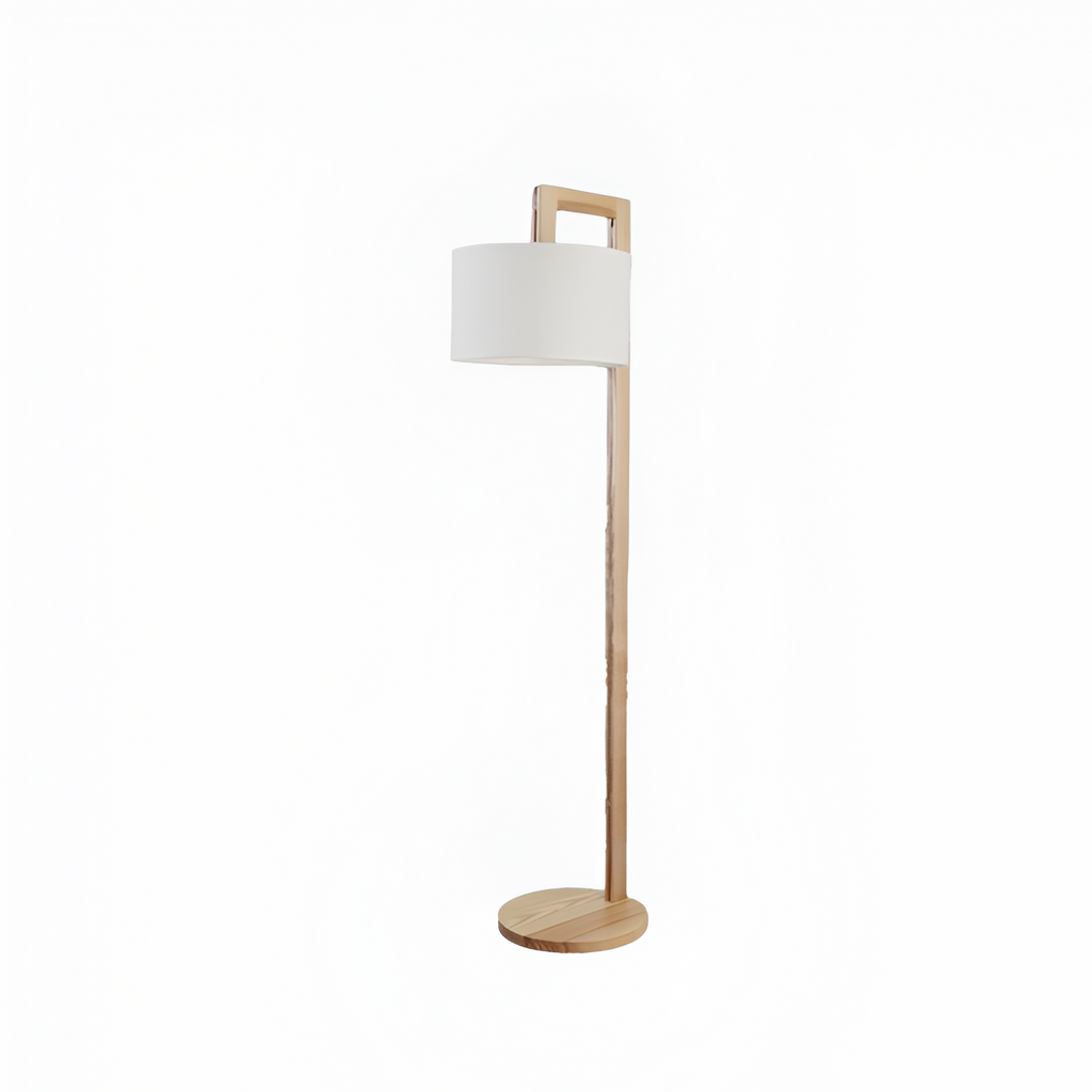 Minimalistisk Gulvlampe i Træ - Stilren