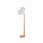 Minimalistisk Gulvlampe i Træ - Stilren