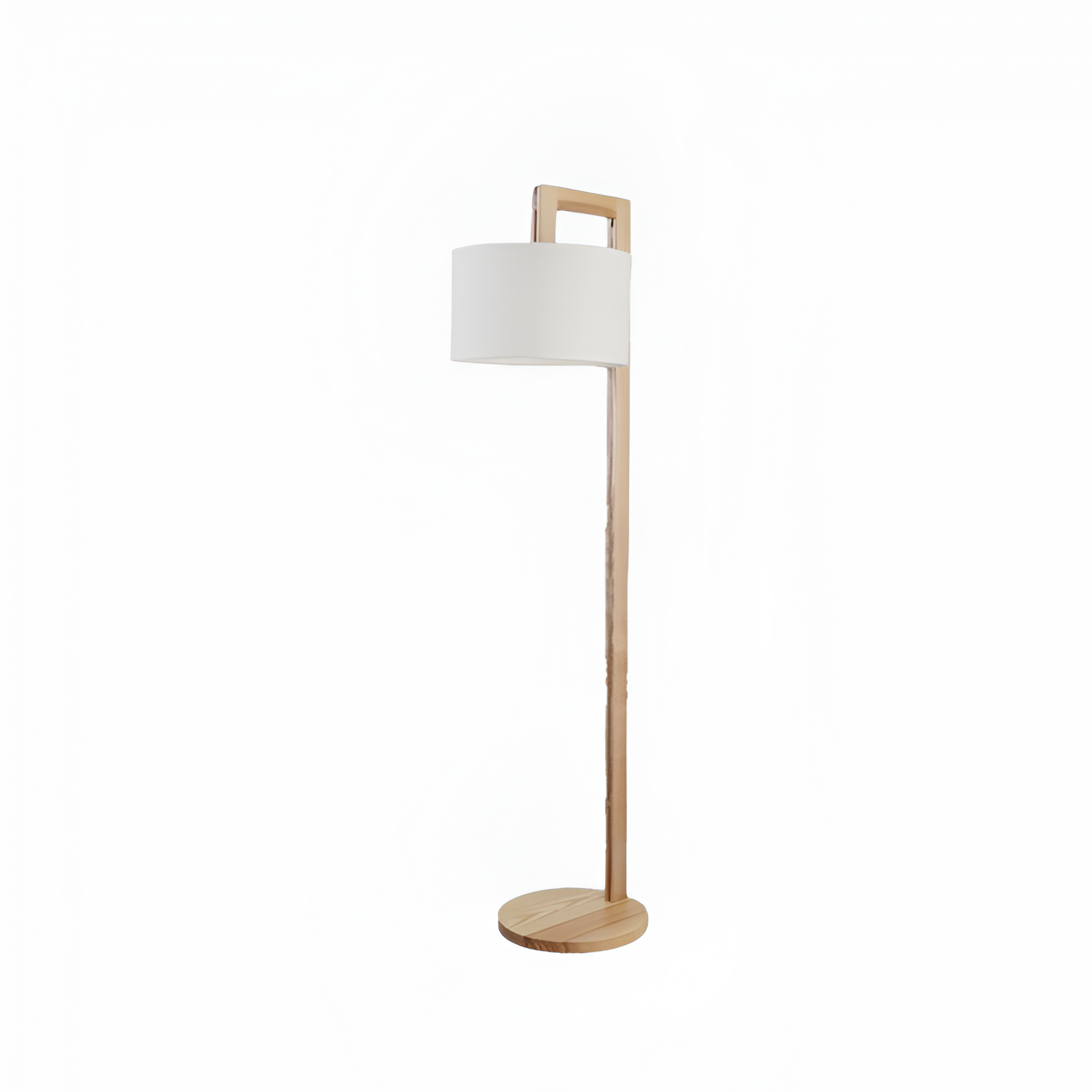 Minimalistisk Gulvlampe i Træ - Stilren