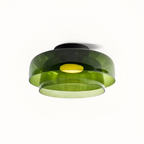 Flerlaget Transparent Glasloftlampe - Minimalistisk