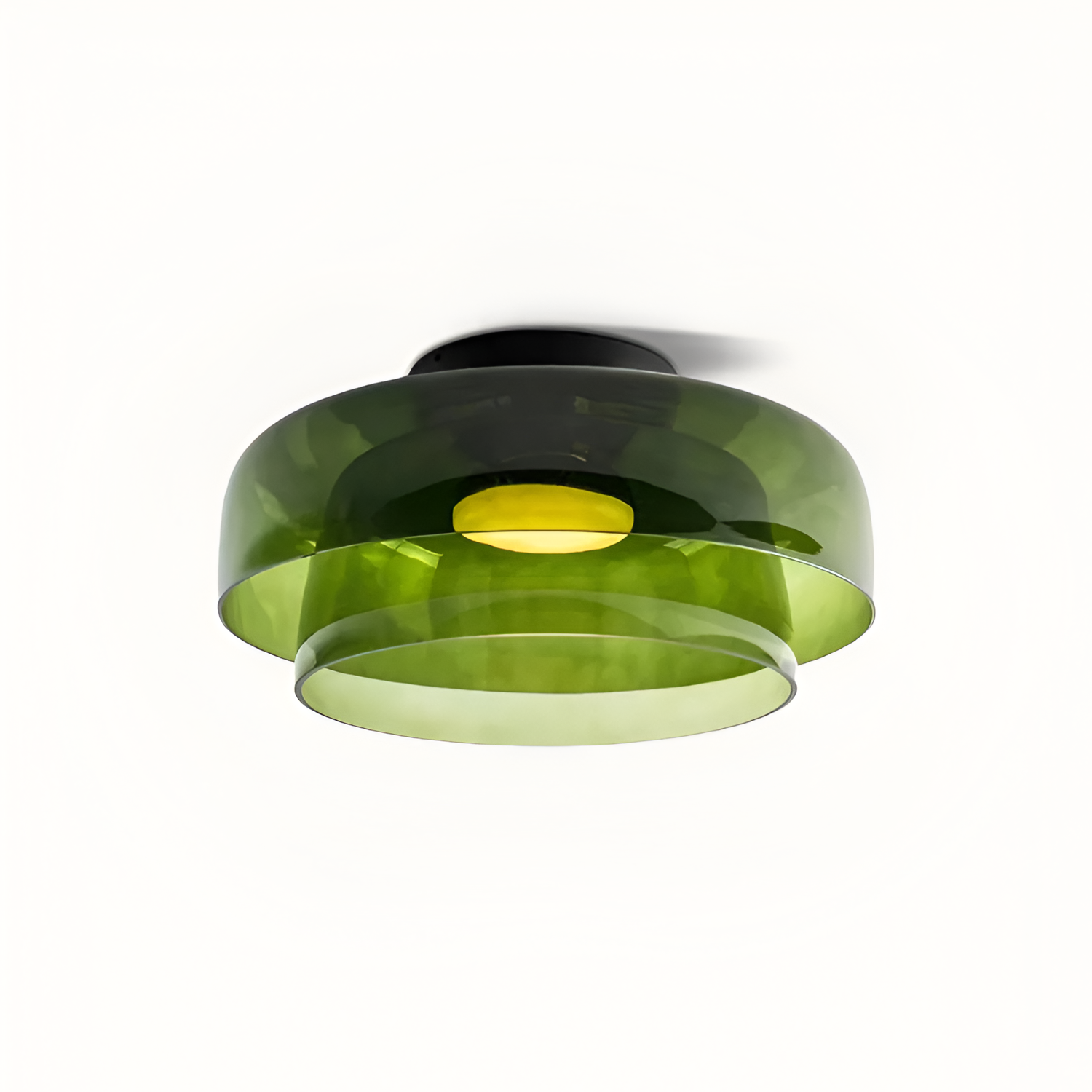 Flerlaget Transparent Glasloftlampe - Minimalistisk