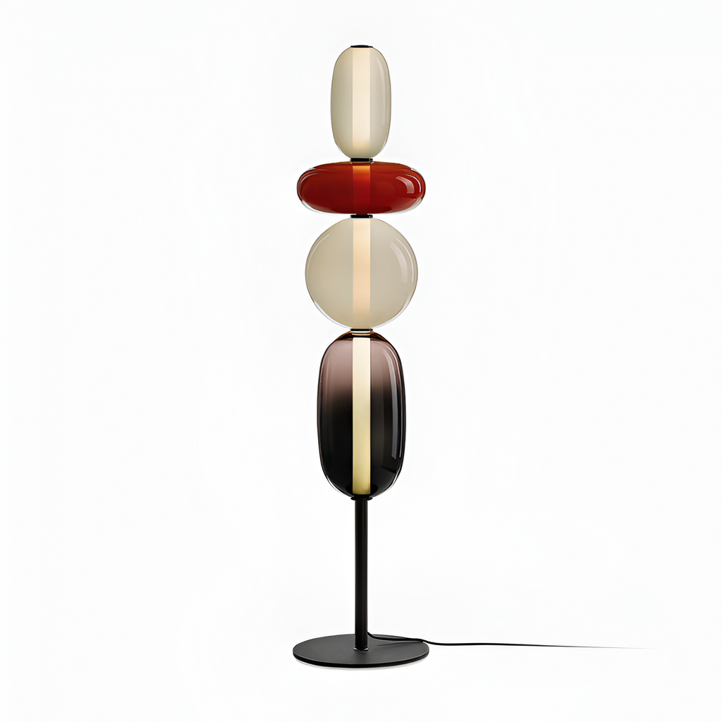 Stablet Geometrisk Glasgulvlampe - Moderne