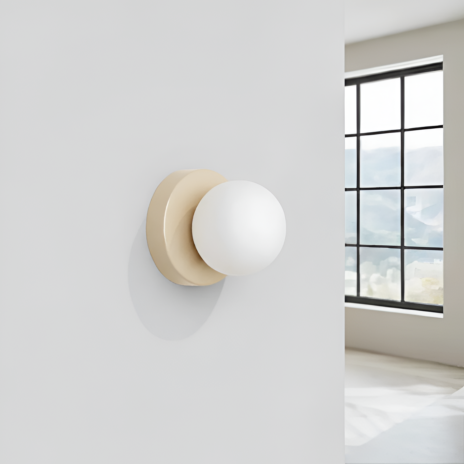 Nordisk Ball LED-væglampe – Moderne belysning til soveværelset