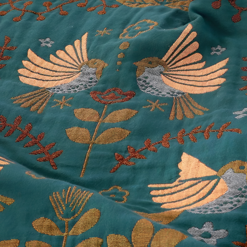 Vævet Jacquard Tæppe - Vendbart