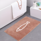 Minimalistisk Tekstureret Bademåtte - Absorberende
