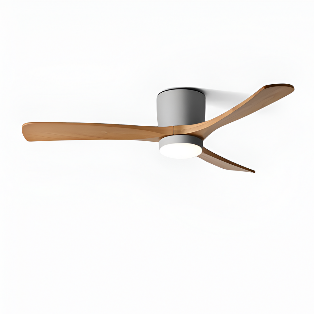 Nordisk Træ Loftsventilatorslampe - Justerbar