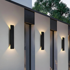 Sort væglampe – moderne LED-udendørsbelysning
