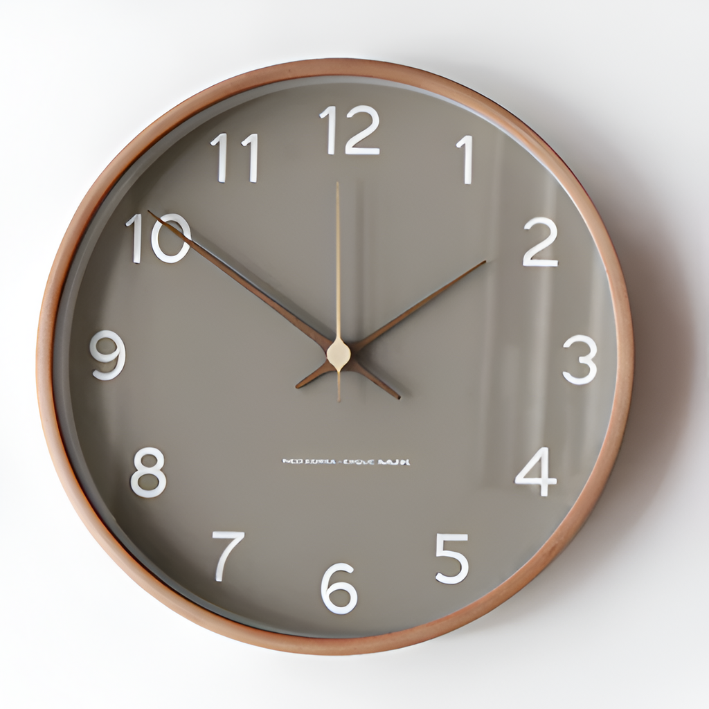 Minimalistisk Rundt Vægur - Analog
