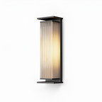 Rillet Lineær Solenergi Væglampe - Minimalistisk