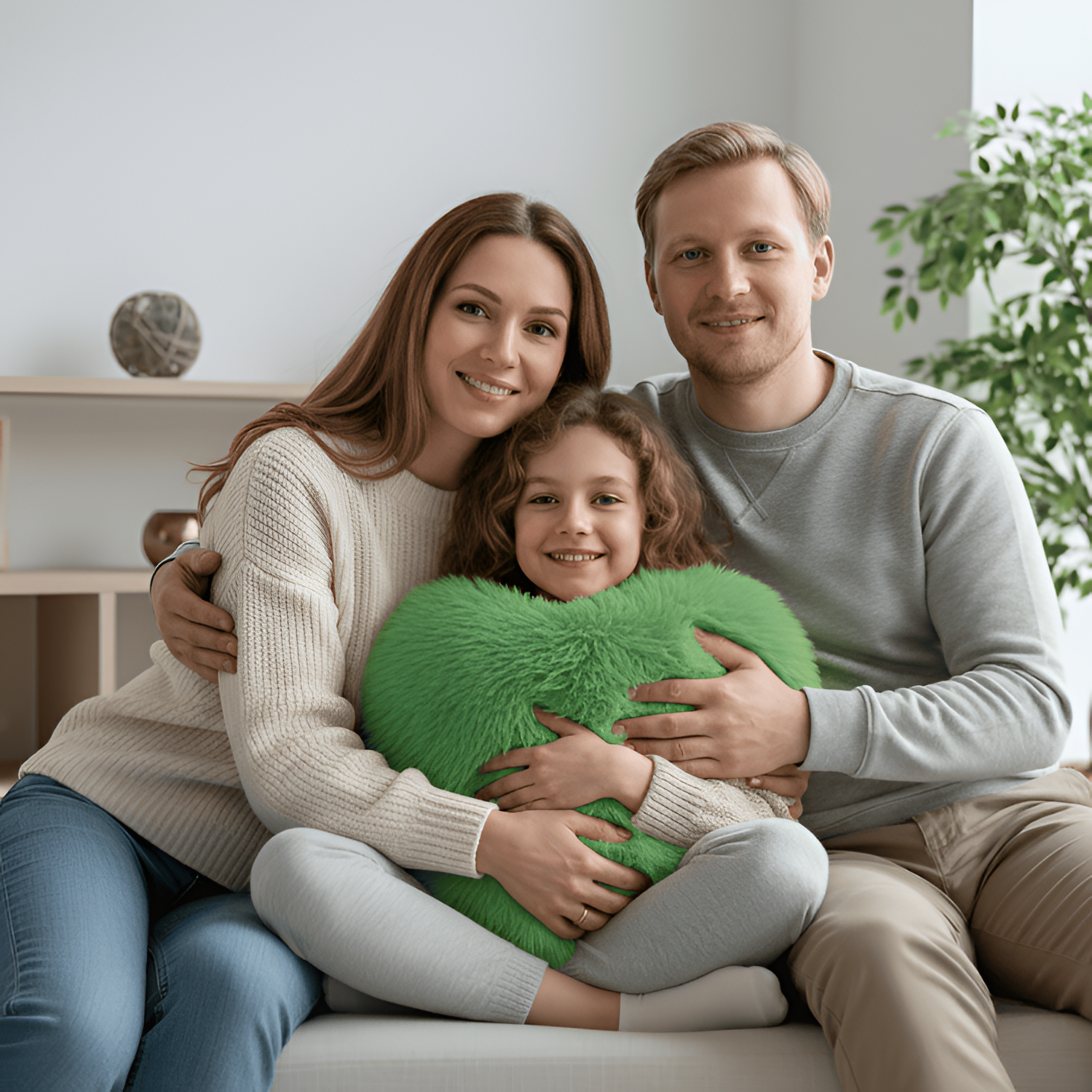 Hjerteformet Plys Pude - Dekorativ Hyggepude til Hjemmet