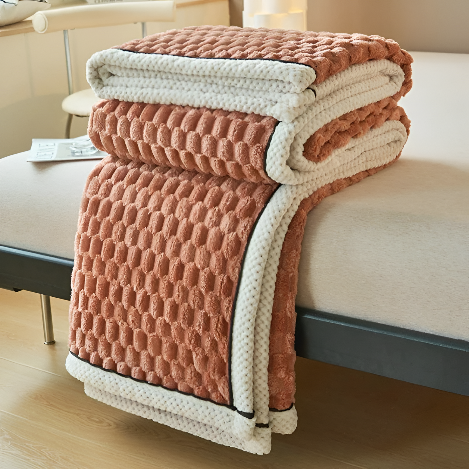 Tekstureret Boble Plaid - Vendbar