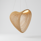 Moderne Pendellampe i Trædesign - Minimalistisk Indretning