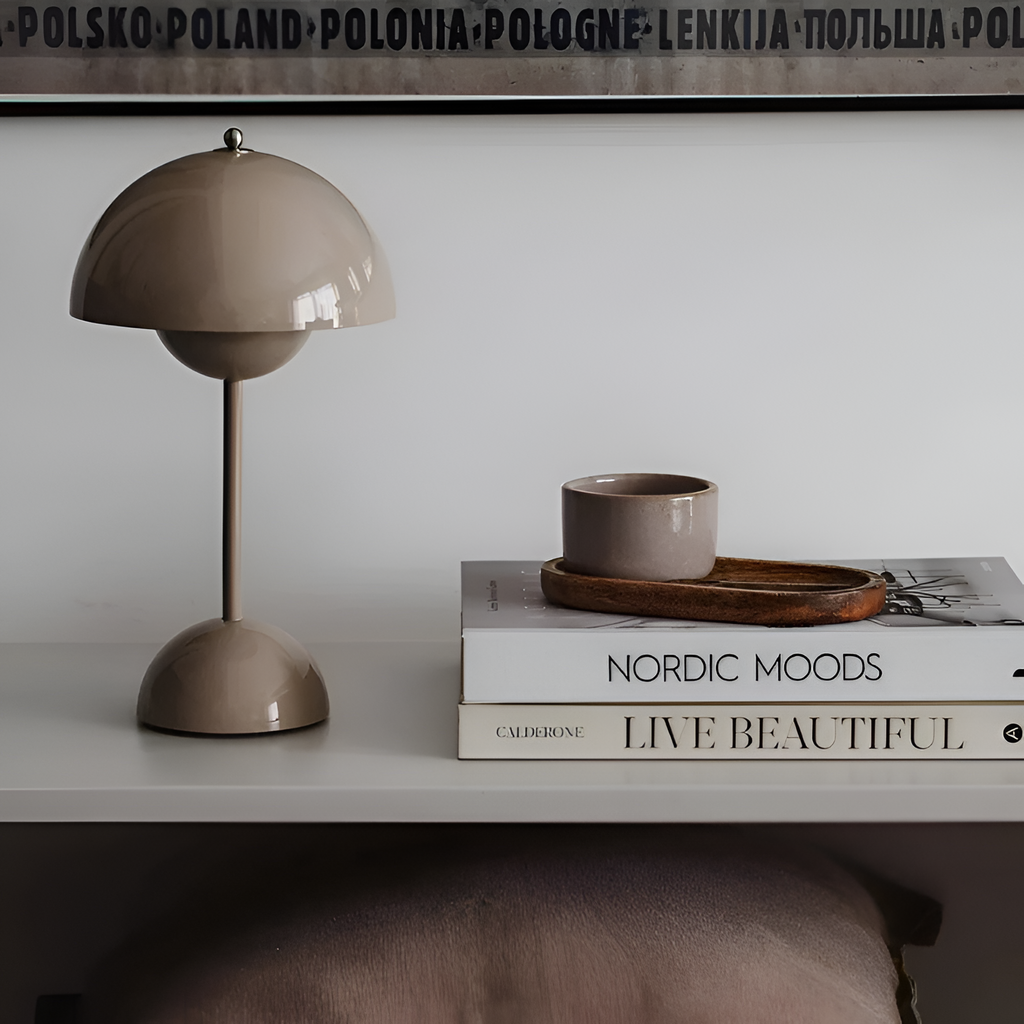 Minimalistisk Retro Kuppel Bordlampe - Ledningsfri