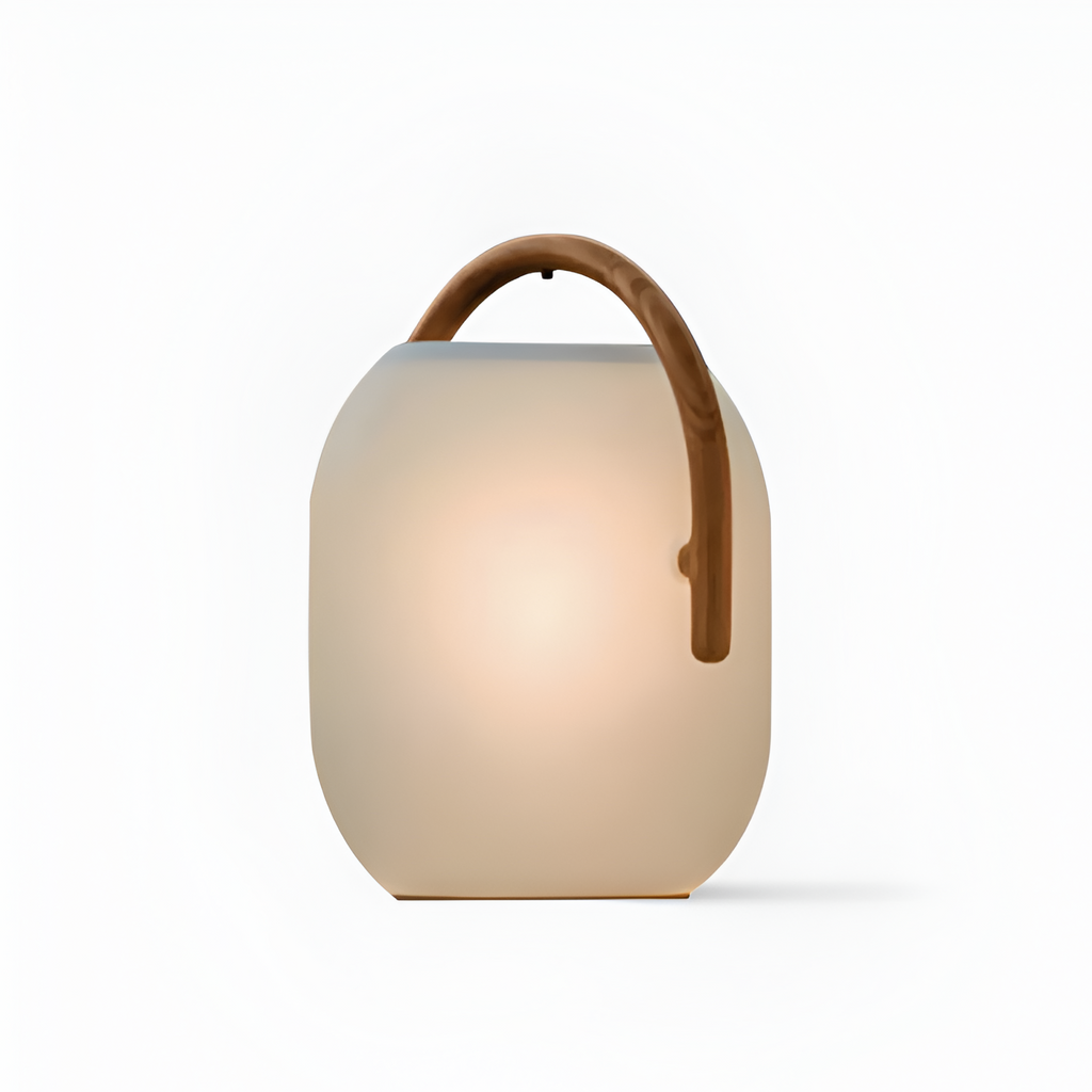 Minimalistisk bærbar lanterne lampe - solcelledrevet