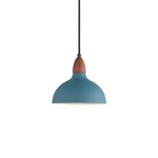 Petroleum Blå Oak Pendel - Moderne Køkkenlampe