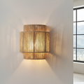 Væglampe med rattan-håndtag – LED-væglampe
