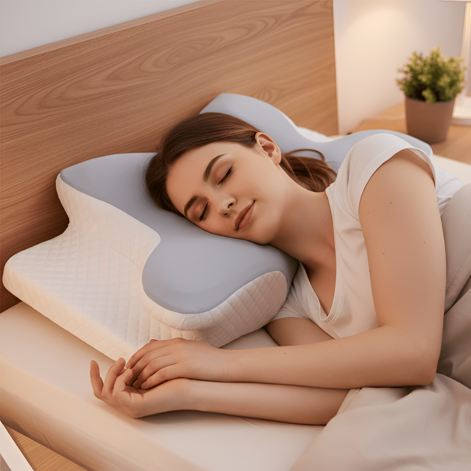 Memory Foam Cervical Pude - Nakkestøtte