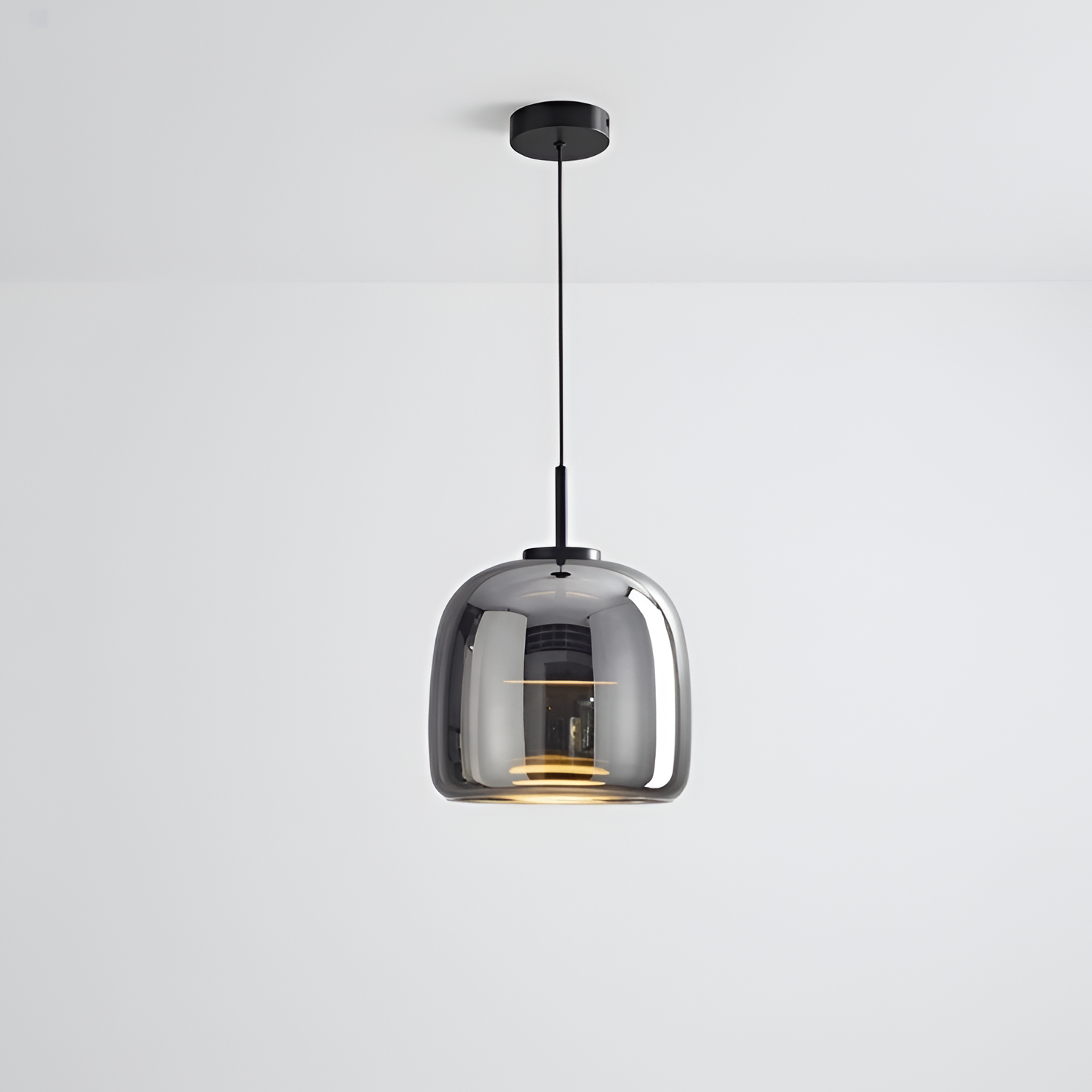 Cognac Glas Pendel - Rund Hængelampe