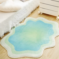 Pastel Gradient Cloud Rug - Irregulært Gulvdekor