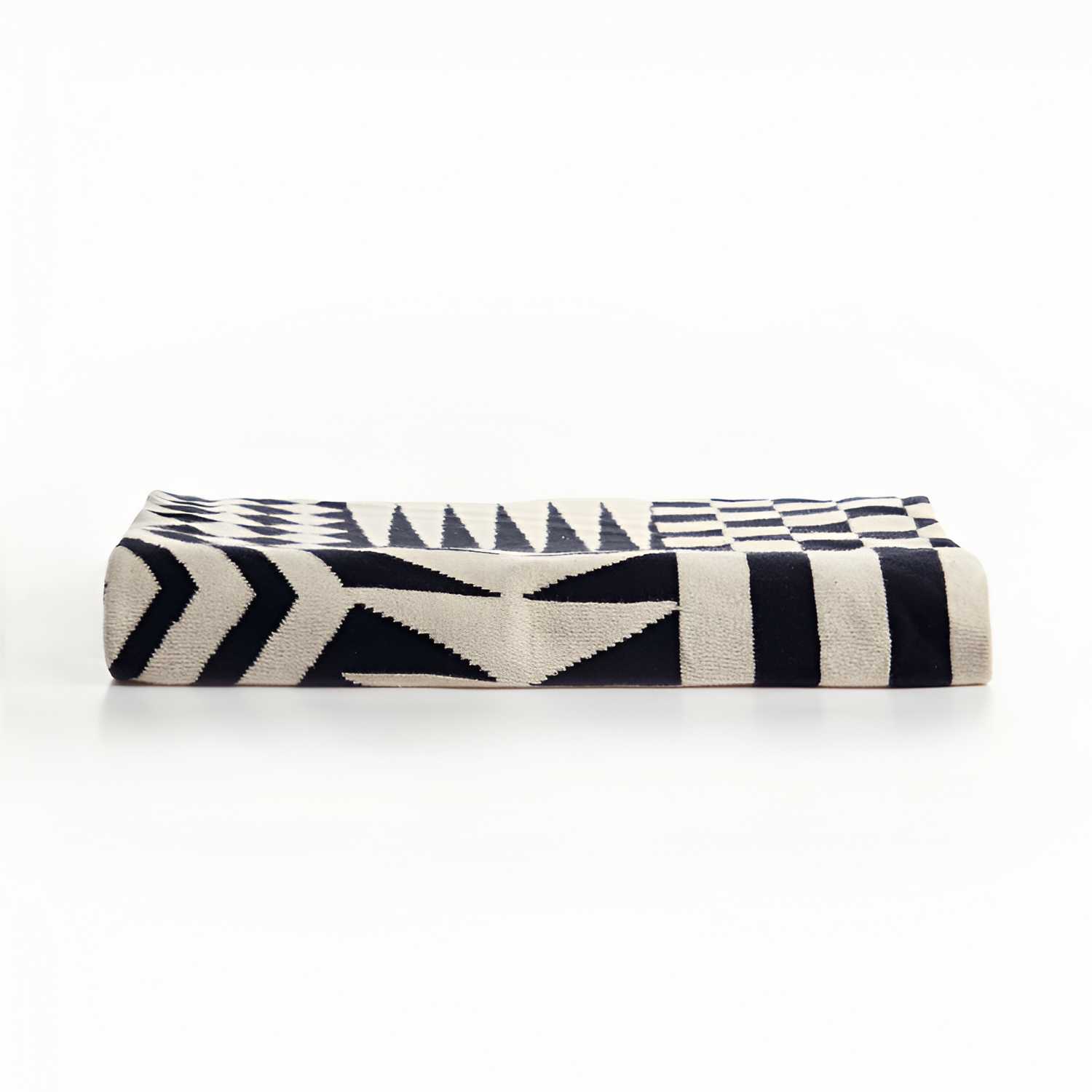 Geometrisk Mønstret Plaid - Vendbar