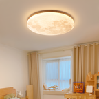 Minimalistisk loftslampe i måneform – indbygget