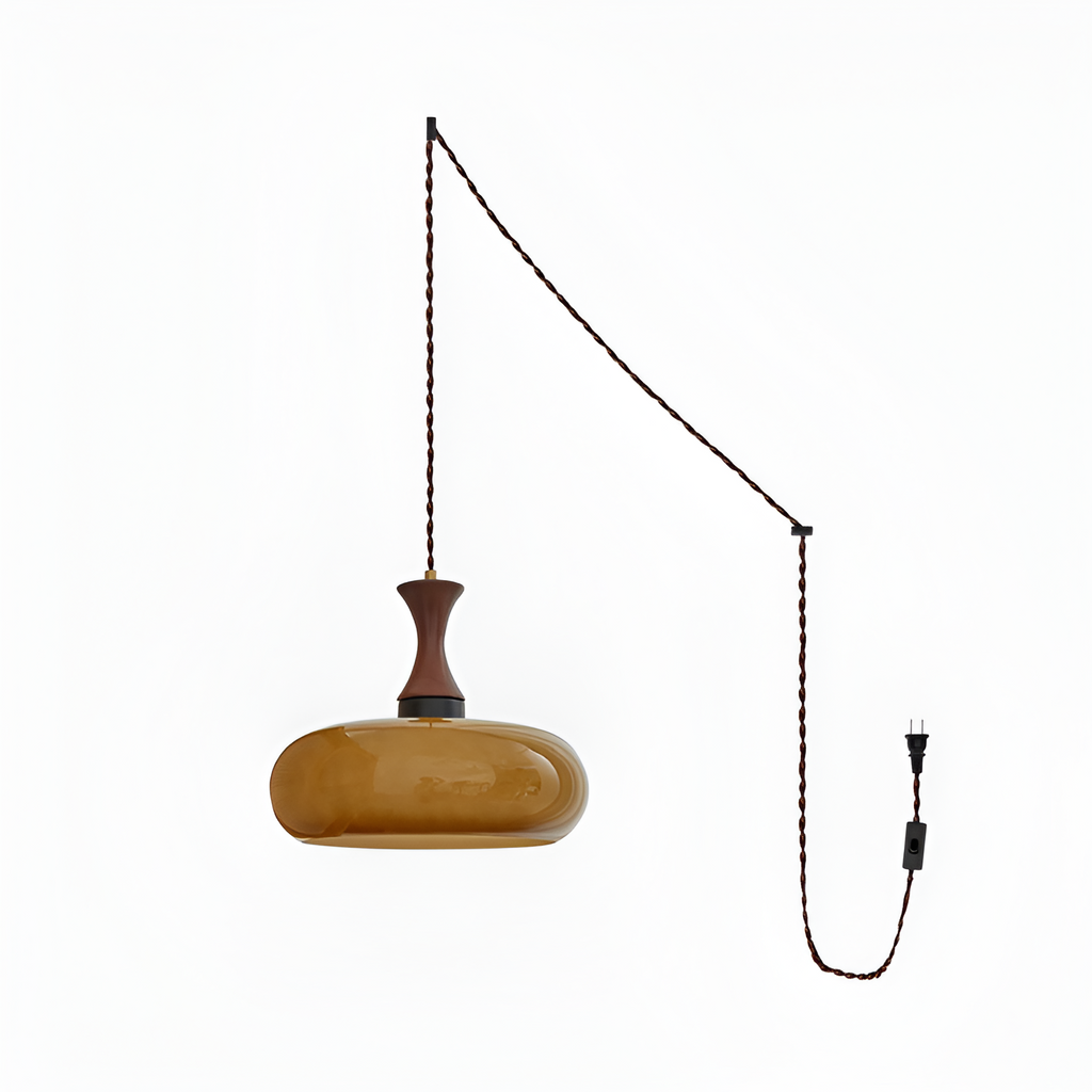 Retro Blankt Pendellampe - Dansk Vintage Stil