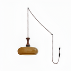 Retro Blankt Pendellampe - Dansk Vintage Stil