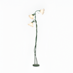 Blomstret buet gulvlampe - justerbar