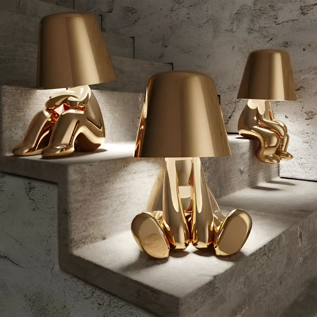 Moderne Skulpturel Bordlampe - Dekorativ