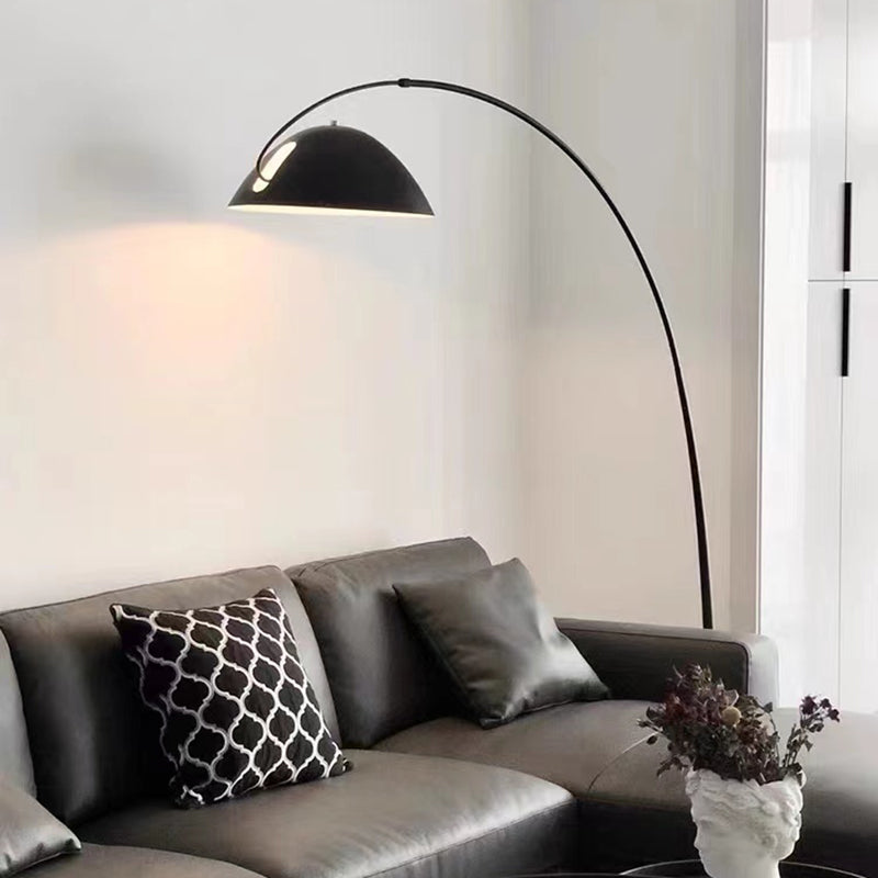 Minimalistisk Buet Gulvlampe - Justerbart Metal Arbejdslys