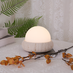 Skulpturel Travertin Bordlampe - Minimalistisk