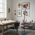 Memphis Industrial gulvlampe med flere arme – justerbar