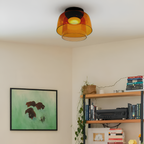 Flerlaget Transparent Glasloftlampe - Minimalistisk